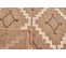 Tapis à Motif Géométrique Marron Intérieur Et Extérieur Tulum 60x180