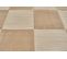 Tapis Motif Carreaux En Relief - Crème Et Beige - 200x290 cm