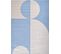 Tapis De Salon Nely Abstrait Bleu 80x150