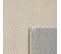 Tapis De Salon Motif Abstrait En Relief Crème Bloom 80x300