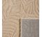 Tapis De Salon Feuille En Relief Beige Bloom 160x230