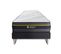 Ensemble Matelas Memoire De Forme 90x190 Active Ep:24cm - Sommier Noir