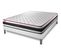 Ensemble Matelas Energy 160x200 + Sommier Blanc + Couette + 2 Oreillers - Ressorts Ensaches Et Memoi