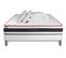 Ensemble Matelas Energy 160x200 + Sommier Blanc + Couette + 2 Oreillers - Ressorts Ensaches Et Memoi