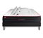 Ensemble Matelas Boost 140x190 + Sommier Noir + Couette + 2 Oreillers - Ressorts Ensaches Et Memoire