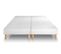 Ensemble Matelas Ressorts Ensaches Et Memoire De Forme 160x200 Suite Ep:26cm - Sommier Blanc