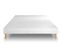 Ensemble Matelas Ressorts Ensaches Et Memoire De Forme 140x190 Exclusive Ep:22cm - Sommier Blanc