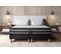 Ensemble Matelas Ressorts Ensaches Et Memoire De Forme 180x200 Exclusive Ep:22cm - Sommier Noir