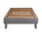 Ensemble Matelas Memoire De Forme 90x190 Bodyform Ep:20 Cm - Sommier Kit Gris