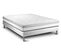 Ensemble Matelas Mousse 200x200 Vital Relax Ep:18 Cm - Sommier Kit Blanc