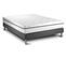 Ensemble Matelas Mousse Polyurethane à Memoire De Forme 160x200 Vital Spa Ep:24 Cm - Sommier Kit Gri