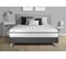 Ensemble Matelas Mousse Polyurethane à Memoire De Forme 160x200 Vital Spa Ep:24 Cm - Sommier Kit Gri