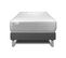 Ensemble Matelas Mousse Polyurethane à Memoire De Forme 90x200 Vitalmemo Ep:18 Cm - Sommier Kit Gris