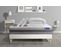 Ensemble  Matelas Actimemo Relax Memoire De Forme 200x200 Cm  Sommier Kit Blanc + 2oreillers+couette