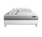 Ensemble  Matelas 140x190 Actimemo Soft 3zones De Confort + Sommier Kit Blanc + 2 Oreillers + Couett