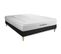 Ensemble  140x190 Matelas Lancaster Ressorts Ensaches Et Memoire De Forme + Sommier Kit Noir + Couet