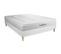 Ensemble Matelas Ressorts Ensaches Et Memoire De Forme 160x200 Lancaster Ep:22 Cm - Sommier Kit Blan