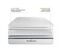 Ensemble Matelas Ressorts Ensaches Et Memoire De Forme 160x200 Lancaster Ep:22 Cm - Sommier Kit Blan