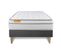 Ensemble Matelas Ressorts Ensaches Et Memoire De Forme 90x190 Memo Luxe Ep:26 Cm - Sommier Kit Gris