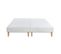 Ensemble Matelas Memoire De Forme 200x200 Le Cosy Ep:30cm - Sommier Blanc