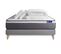 Ensemble  Matelas Actilatex Plus 180x200 Cm Latex + Memoire De Forme + Sommier Kit Gris + 2 Oreiller