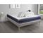 Ensemble  Matelas Latex + Memoire De Forme Actilatex Morpho 200x200 Cm + Sommier Kit Gris + 2 Oreill