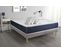 Ensemble  Matelas Latex Et Memoire De Forme Actilatex Sleep 200x200 Cm + Sommier Kit Gris + 2 Oreill