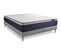 Ensemble Matelas Memoire De Forme 200x200 Actimemo Max Ep:26 Cm - Sommier Kit Gris