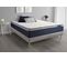 Ensemble Matelas Memoire De Forme 200x200 Actimemo Max Ep:26 Cm - Sommier Kit Gris