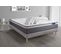 Ensemble  Matelas Actimemo Plus 140x190 Memoire De Forme 7zones Confort + Sommier Kit Gris + 2 Oreil