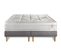 Ensemble Matelas Ressorts Ensaches Et Memoire De Forme 200x200 Vingt-huit Ep:28cm - Sommier Gris