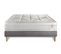 Ensemble Matelas Ressorts Ensaches Et Memoire De Forme 160x200 Vingt-huit Ep:28cm - Sommier Gris