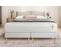 Ensemble Le Vingt-huit 180 X 200 Cm Double Sommiers Blanc - Ressorts Ensaches Et Memoire De Forme