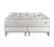 Ensemble Matelas Ressorts Ensaches Et Memoire De Forme 200x200 Vingt-huit Ep:28cm - Sommier Blanc