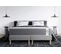 Ensemble Matelas Ressorts Ensaches Et Memoire De Forme 200x200 Vingt-six Ep:26cm - Sommier Gris