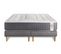 Ensemble Matelas Ressorts Ensaches Et Memoire De Forme 200x200 Vingt-six Ep:26cm - Sommier Gris