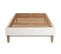 Ensemble Matelas Ressorts Ensaches Et Memoire De Forme 90x200 Vingt-six Ep:26 Cm - Sommier Kit Blanc