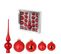 Kit De 19 Boules De Noel Rouge