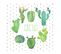 Lot De 20 Serviettes Papier Cactus