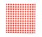 Lot De 20 Serviettes Papier Carreaux Rouge 25 Cm