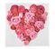 Lot De 20 Serviettes Papier Coeur Roses