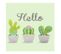 Lot De 20 Serviettes Papier Hello