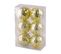 Set De 6 Boules Miroir Or 6 Cm