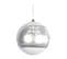 Boule De Noel Argent Flocon