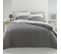 Parure Housse De Couette Percale Vice-versa Anthracite 240x220 cm