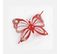 1 Embrasse Broche Farfalina Rouge