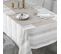 3 Serviettes De Table Coton Eldora Naturel Argent