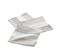 3 Serviettes De Table Coton Eldora Naturel Argent