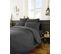 Housse De Couette Agathe Poivre Anthracite 200x200cm