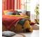 Housse De Couette + 2 Taies Double Gaze De Coton Angeliase 220x240cm Terracotta